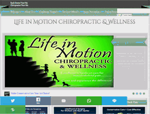 Tablet Screenshot of lifeinmotionchiro.com